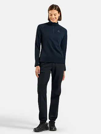 ODLO | Zipshirt intimo da donna Besso Mid Layer | dunkelblau